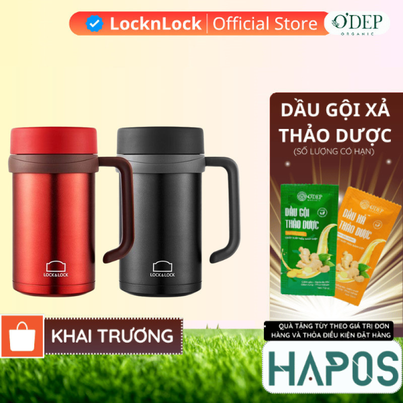 Ly giữ nhiệt LocknLock 500ml Basic Table Mug Chính hãng dung tích LHC9002  LOCKNLOCK - HAPOS HOF
