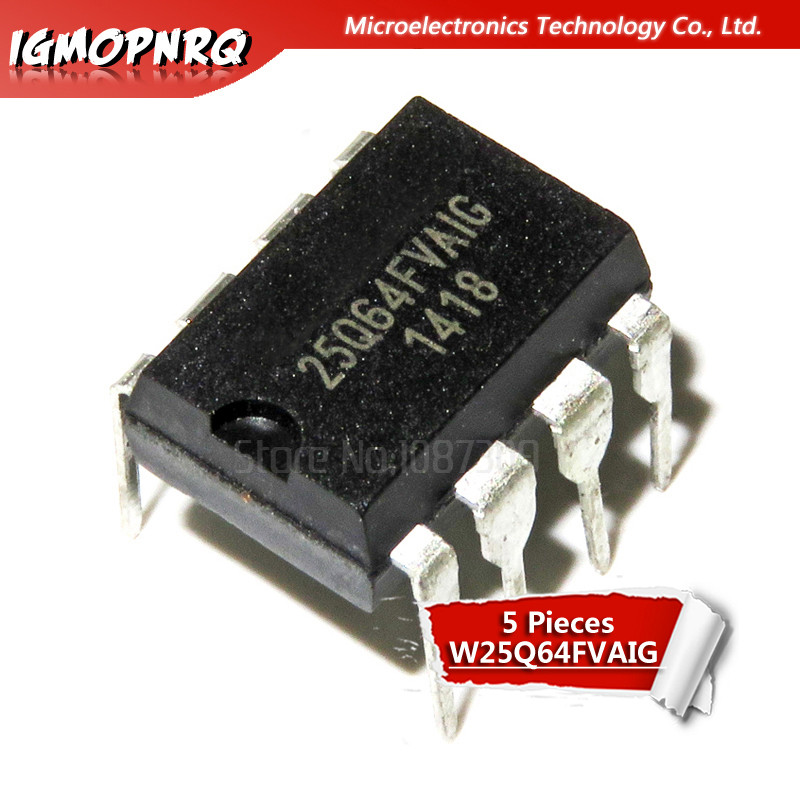 5 W25Q64FVAIG DIP W25Q64 DIP8 25Q64 DIP-8 25Q64FVAIG