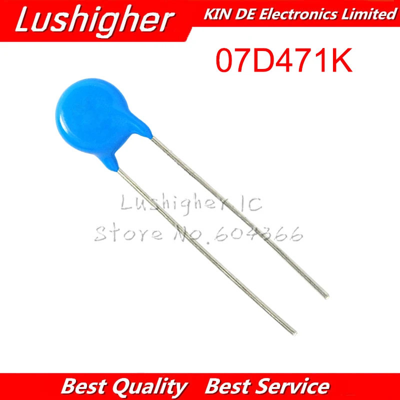 Bộ 50 Varistor 07D471K 07D471 470V Piezoresistor 7D471K