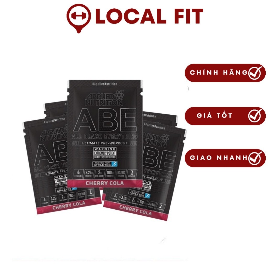 [Giá hủy diệt]  Gói Thử Sample Applied Nutrition ABE Pre workout 1 lần dùng chính hãng wheyhoaphuong