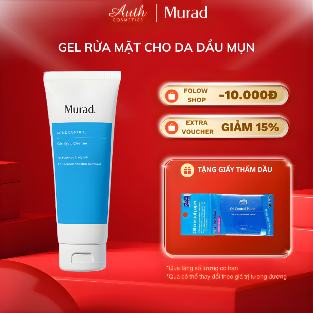Sữa rửa mặt cho da dầu, mụn Murad Acne Control Clarifying Cleanser