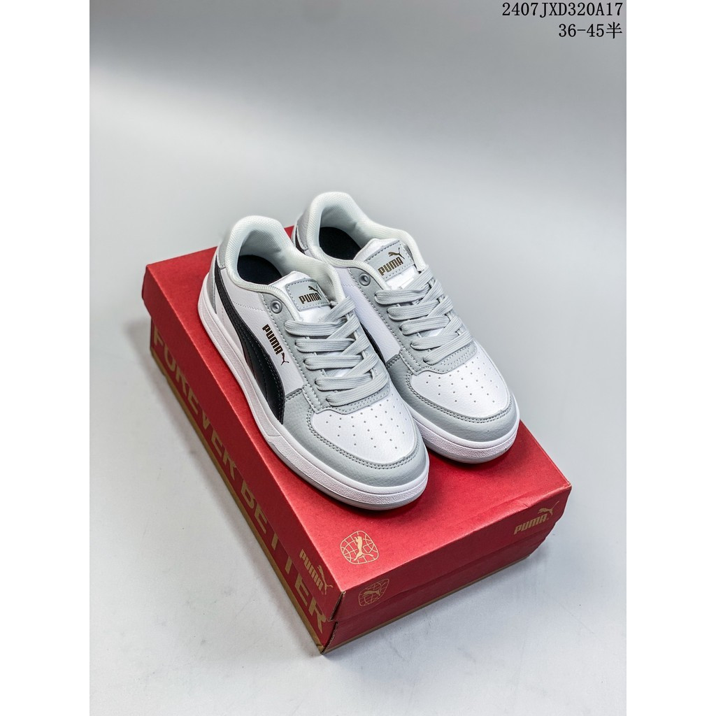 Redi Stok Trắng / Xám Carven 2.0 Retro Đơn Giản Nhẹ Giày Ban Size 36-45 46TK