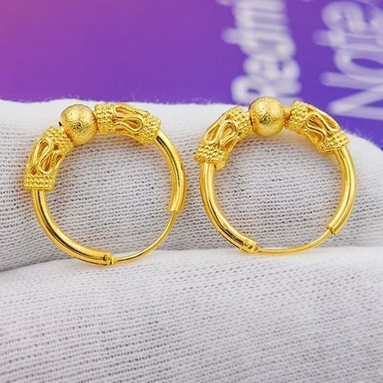 New Product#[New Earrings]Authentic Lucky Earrings for Women Classic Versatile Fortune Bead Earrings