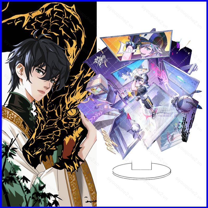 SV Dragon Raja Tấm Đứng Acrylic Tấm Đứng Ký Anime Để Bàn Trang Trí VS