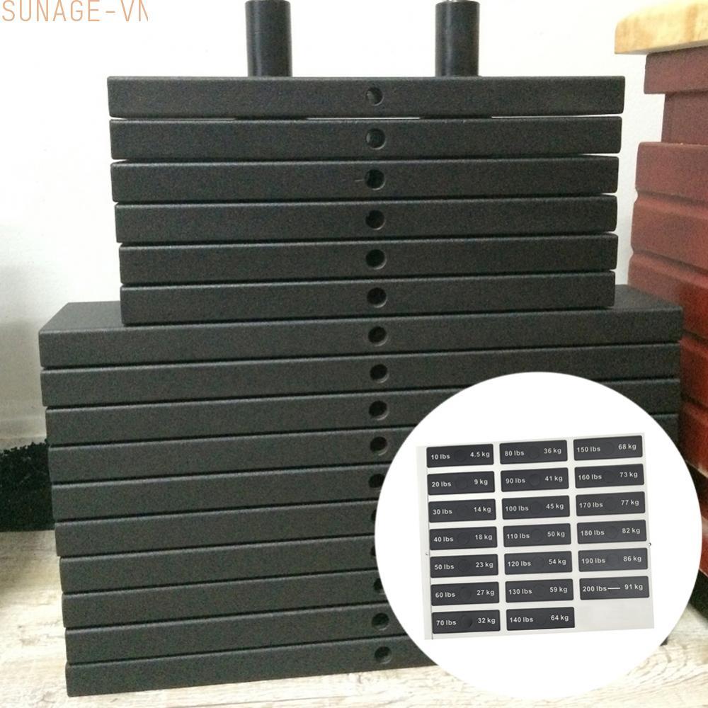 【SUNAGE】Gym Equipment Weight Stickers Fitness Weight Stack Labels Number Markers Durable【HOT Fashion