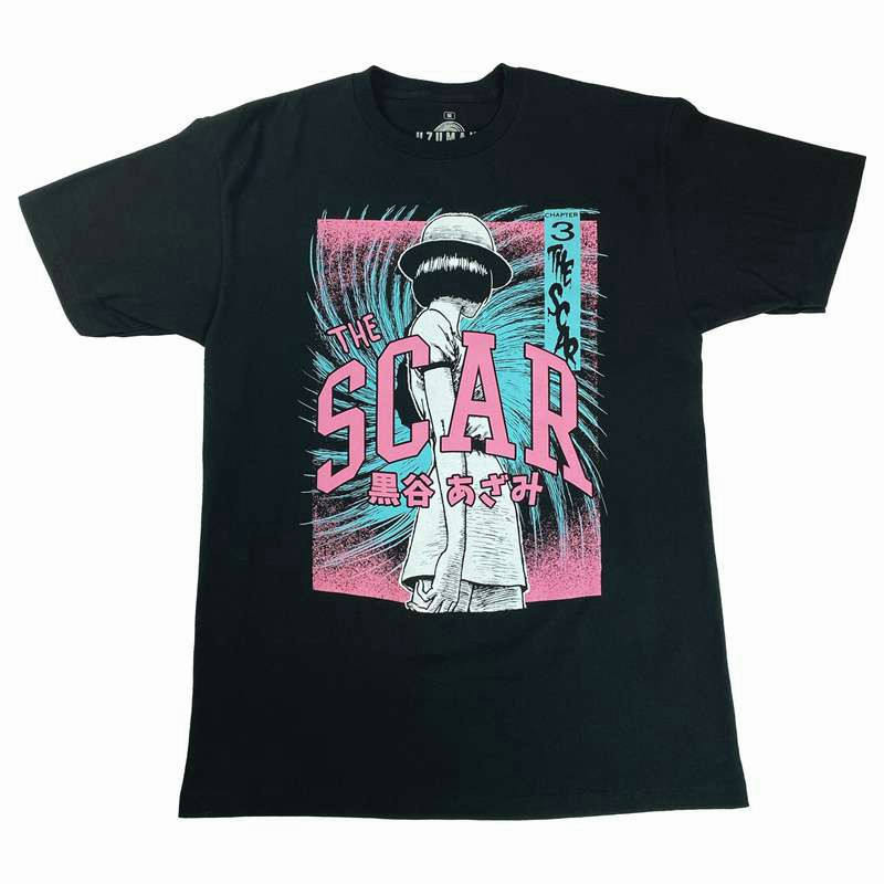 Giao hàng 24 giờ Junji Ito-Áo thun sẹo-Crunchyroll E Quần áo cặp đôi dành cho nam và nữ S-5XL