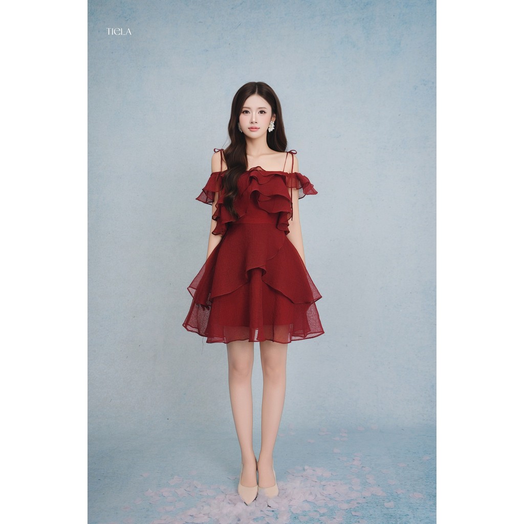 TIELA Đầm váy tơ bèo ngắn - Velvet Dress | BigBuy360 - bigbuy360.vn