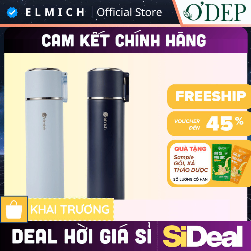 Bình giữ nhiệt inox 316 Elmich EL8315 dung tích 480ml , Hàng chính hãng - SIDEAL SIA