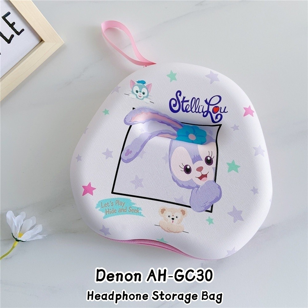 [Tùy chỉnh] Dành cho hộp đựng tai nghe Denon AH-GC30 Cặp đôi Túi đựng tai nghe họa tiết dễ thương Hộ