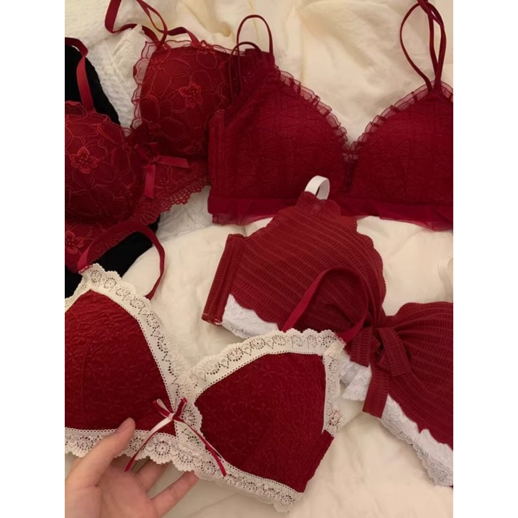 Benming Bộ Bikini Nữ Phong Cách Rồng Đỏ, Ren Gợi Cảm, Perfect Cho Cô Dâu