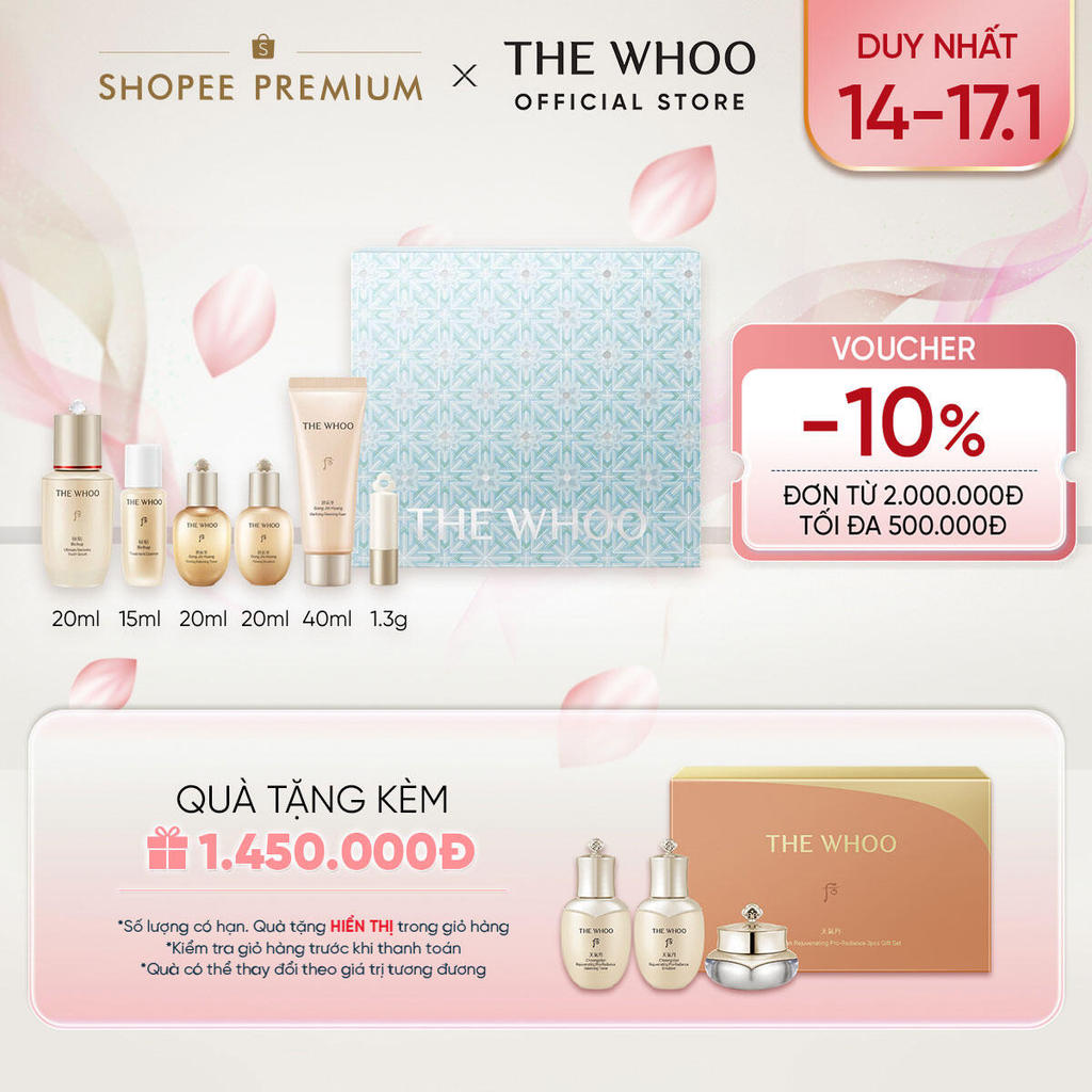 [THE WHOO OFFICIAL][PHIÊN BẢN NOEL] Bộ tinh chất tự sinh chống lão hóa thế hệ thứ 4 Bichup Ultimate 