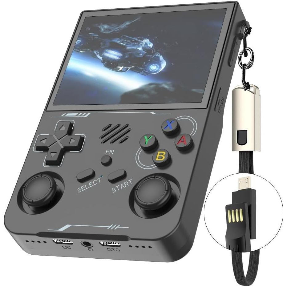 Máy chơi Game cầm tay R36XX Retro Màn hình IPS 3,5 Inch Bộ nhớ 64G Hơn 2.000 trò chơi cổ điển Hệ thố