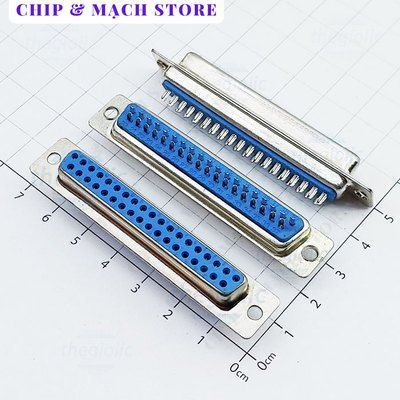 [3 Cái]- Cổng DB37 Cái 37 Chân Thẳng 2 Hàng Hàn Nối Dây Chip & Mạch Store