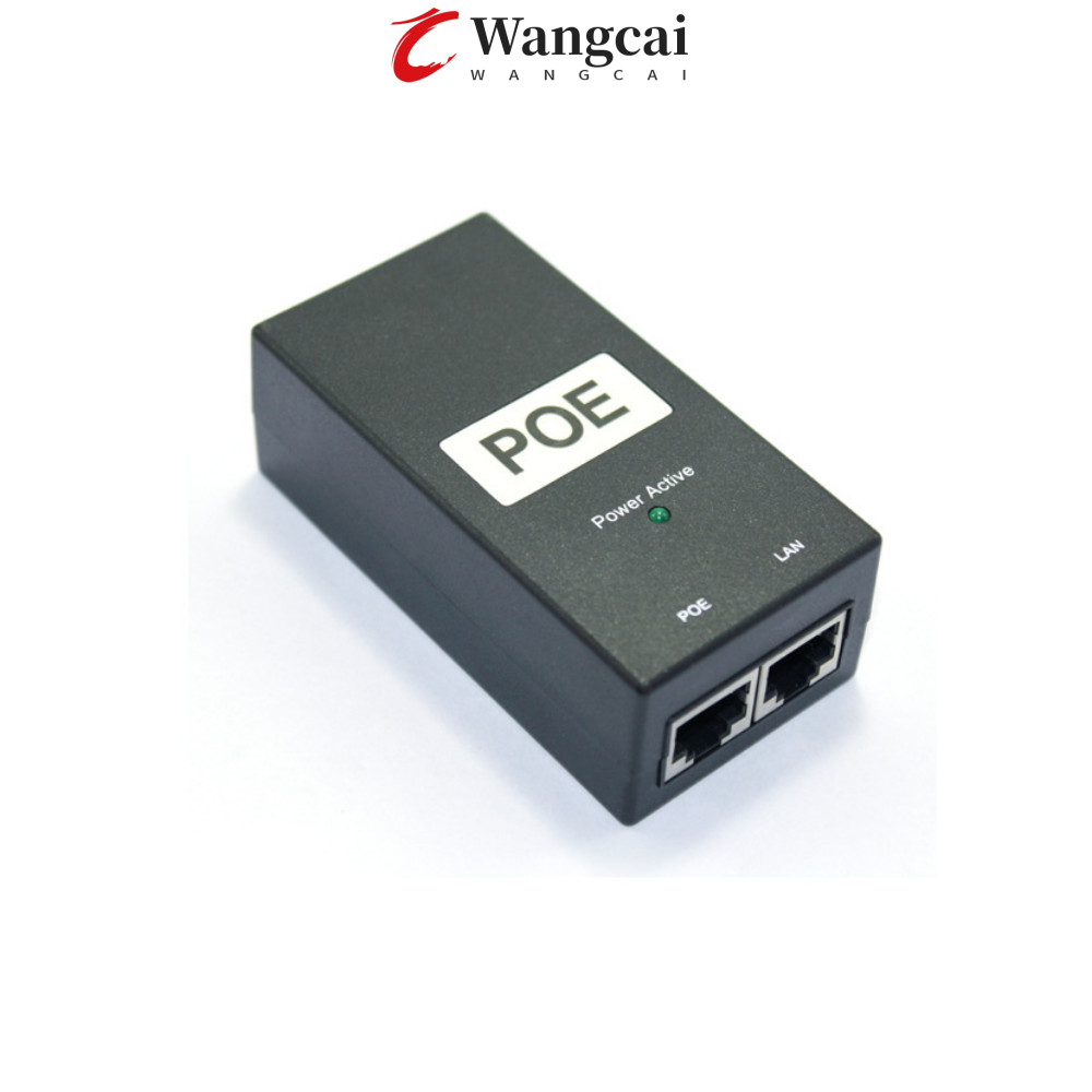 WANGAI POE Power Injector, 24V / 48V 0.5A Bộ nguồn POE tương thích, Thiết bị POE IEEE802.3af / tại m