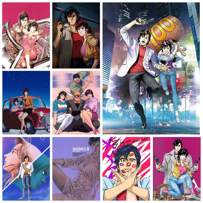 Anime Nhật Bản City Hunter Poster In, Nhà Nghệ Thuật Treo Tường Hiện Đại, Phòng Khách, Phòng Ngủ, Ph