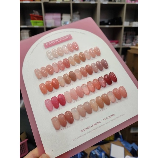 Set thạch hồng 18m fashion - thenail.88