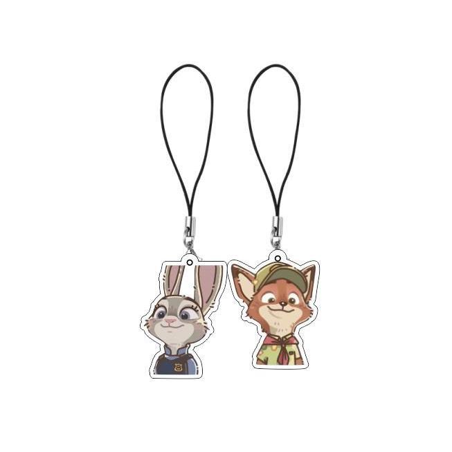 Treo điện thoại Cặp Đôi Zootopia Nick Cáo Và Judy Thỏ-TRÍ DECOR SHOP