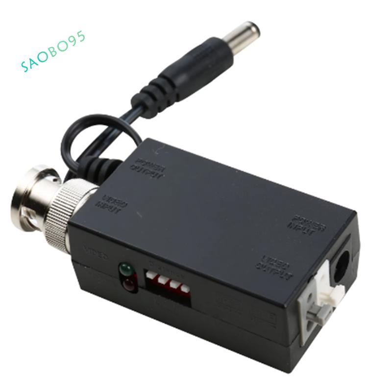 DC12V 1CH Active UTP Video Balun BNC Video Balun cho hệ thống DVR Camera quan sát