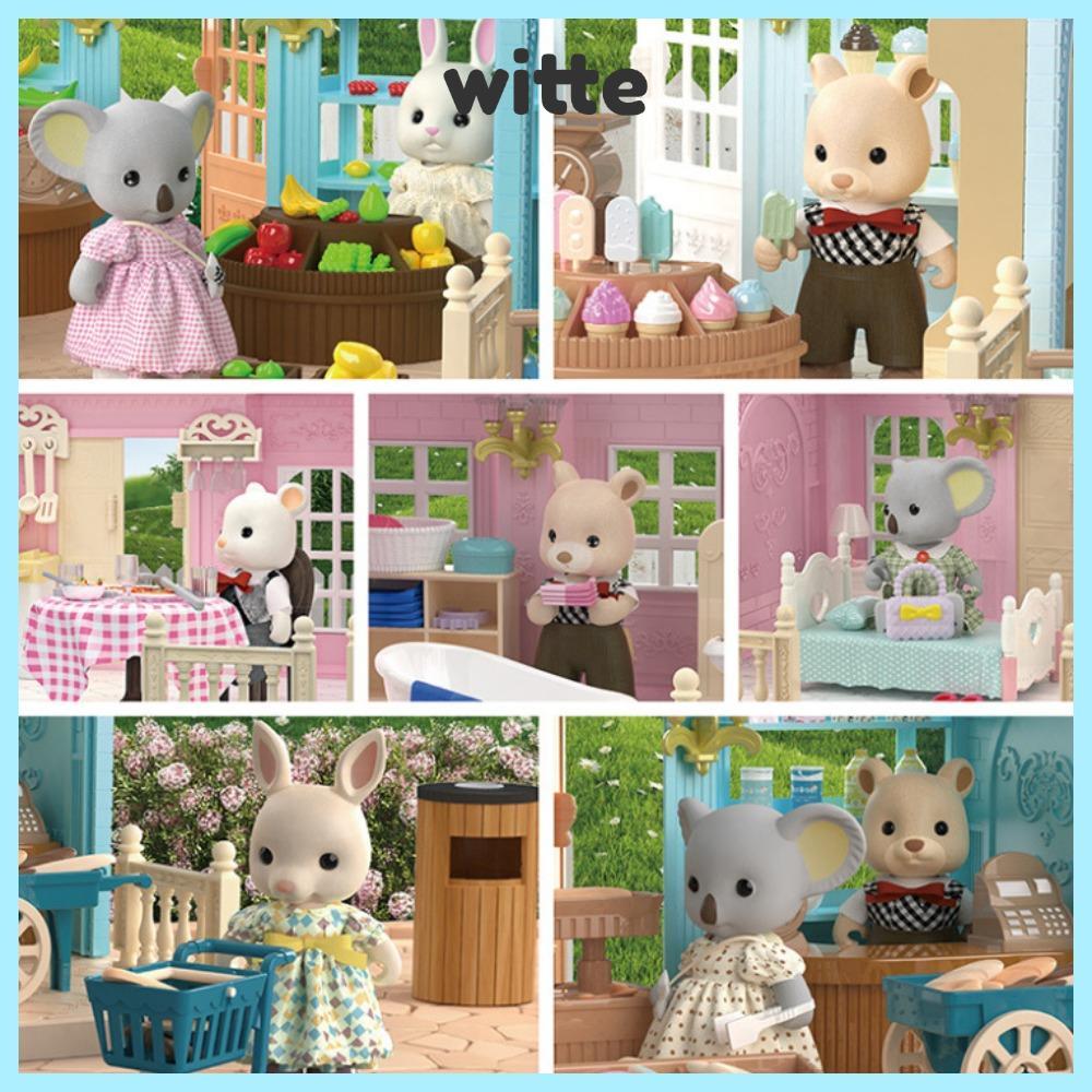 Búp Bê Koala Sang Trọng WITTE, Búp Bê Nhồi Bông Koala 8cm, Hoạt Hình Dễ Thương Chuột Mèo Đồ Chơi San