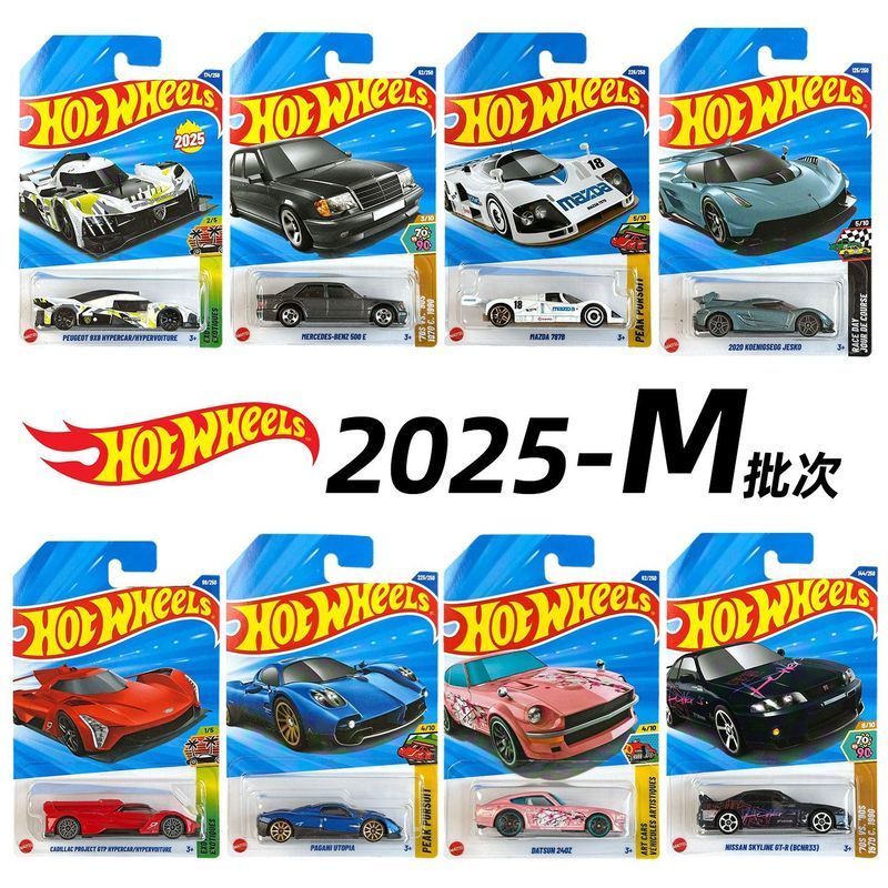 Xe hợp kim Mazda 787B Koenixike 2025 Hot Wheels Peugeot 9X8 Pagani