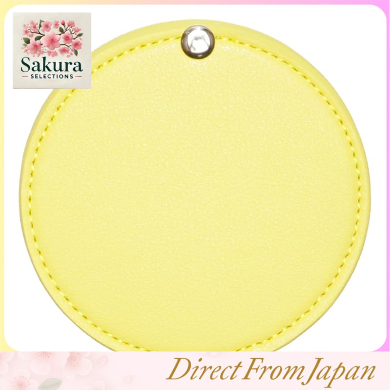 Prendre Compact PU Leather Folding Makeup Mirror – Portable, Simple Design Cosmetic Mirror for Beaut