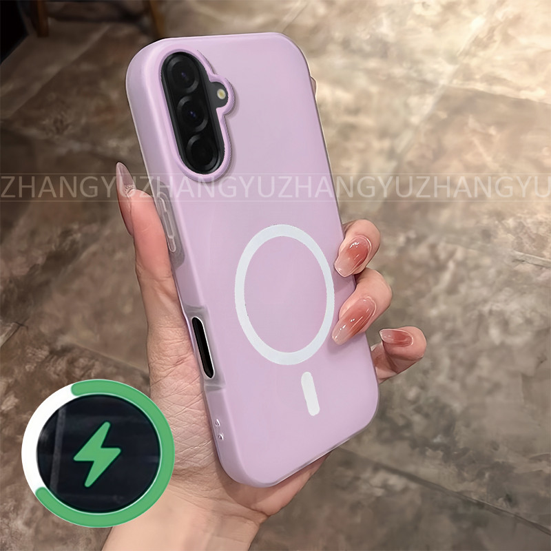 Thích Hợp Cho Samsung A37 A57 Vỏ Điện Thoại Mới Chống Sốc Từ Tính Vòng Sạc Không Dây Vỏ Điện Thoại G