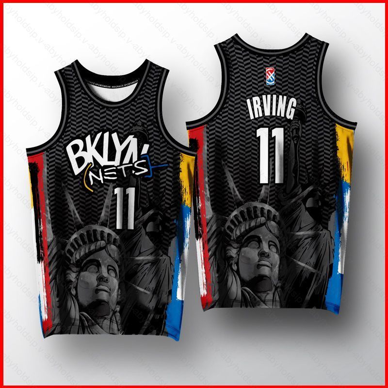Jersey Brooklyn Nets Số 11 Irving - Áo Bóng Rổ Unisex Plus Size cho Người Hâm Mộ