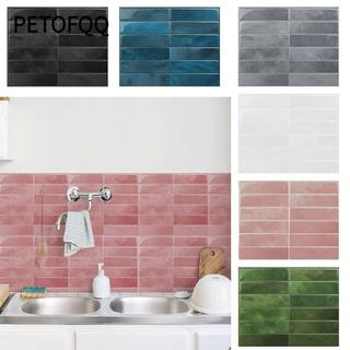 Giấy dán tường PETOFQQ, Miếng dán tường gạch tự dính chống thấm nước chống bẩn, Phim bảo vệ mặt bàn Chống ẩm Miếng dán bếp DIY chống dầu
