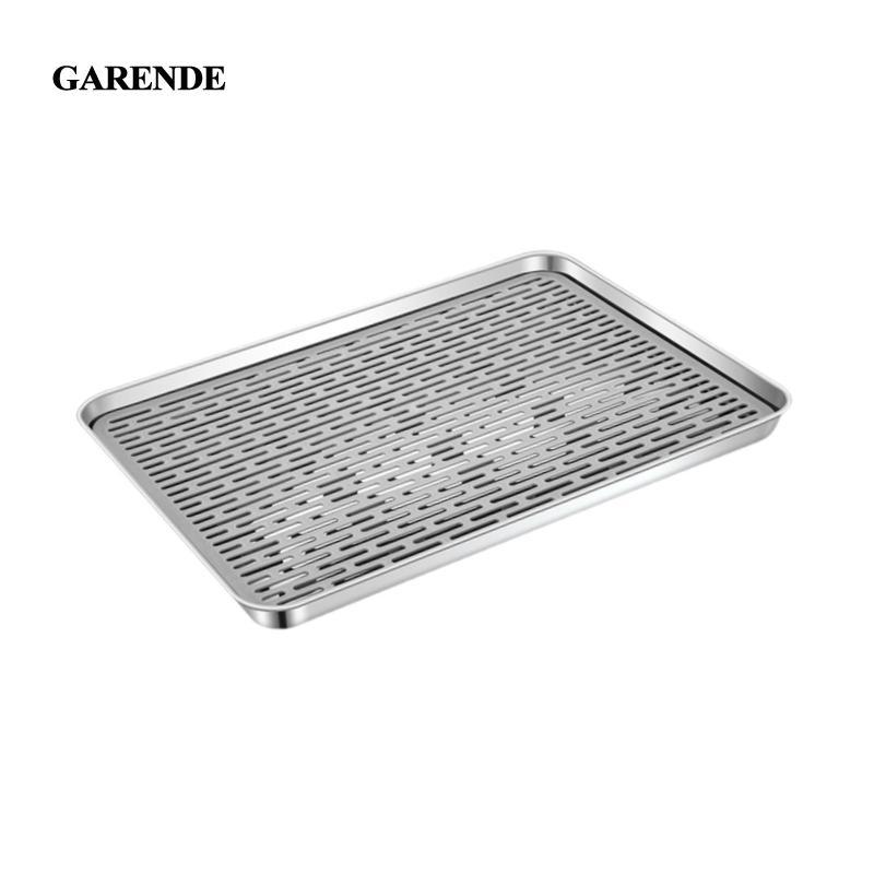 Hộp Trà Garende Trà Trung Quốc Khay Trà Thép Không Gỉ Kungfu Khay Trà Trà Có Khay Thoát Nước Kungfu 