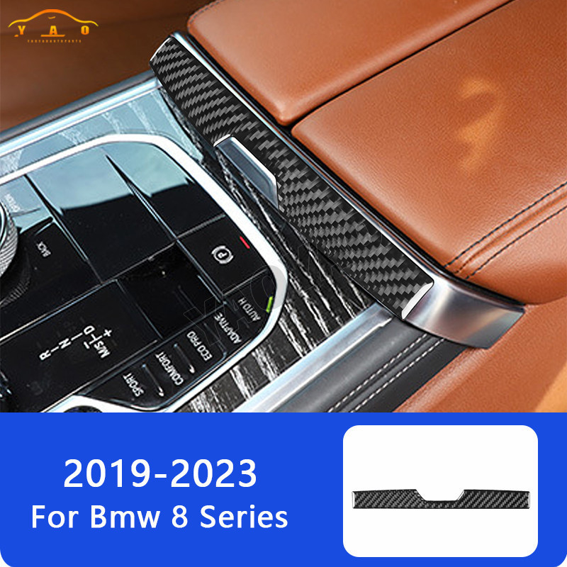 Dành Cho Xe BMW 8 Series G14 G15 G16 2019-2023 Sợi Carbon Xe Tay Hộp Công Tắc Miếng Dán Trang Trí