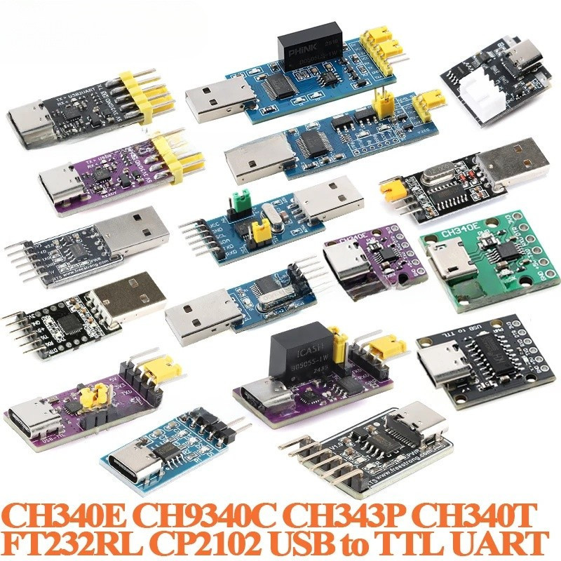 1 USB Sang TTL UART Cổng Nối Tiếp Bus Chuyển Đổi Ban Module CH340T CH340E CH9340C CH340C CH343P FT23