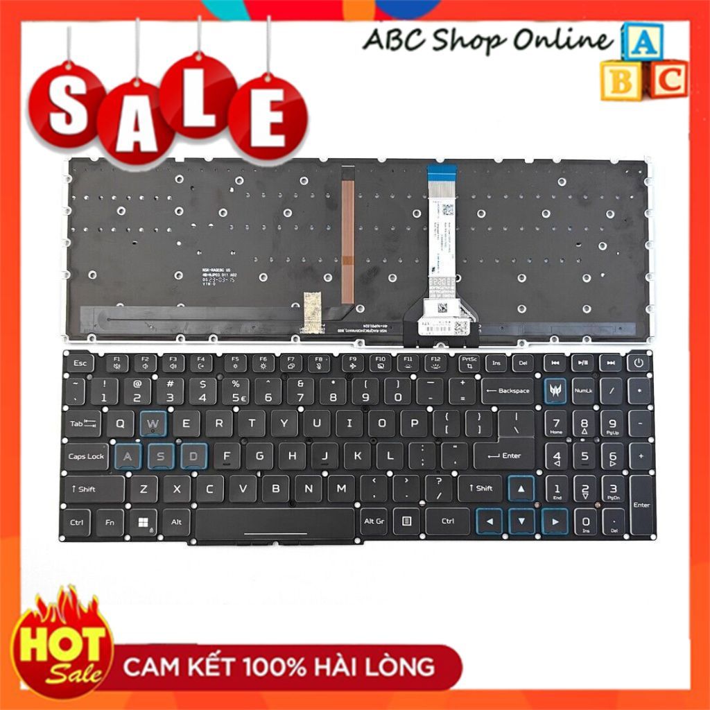 Bàn Phím Laptop Acer Predator Helios Neo 16 PHN16-71 PHN16-71-747H N22Q22