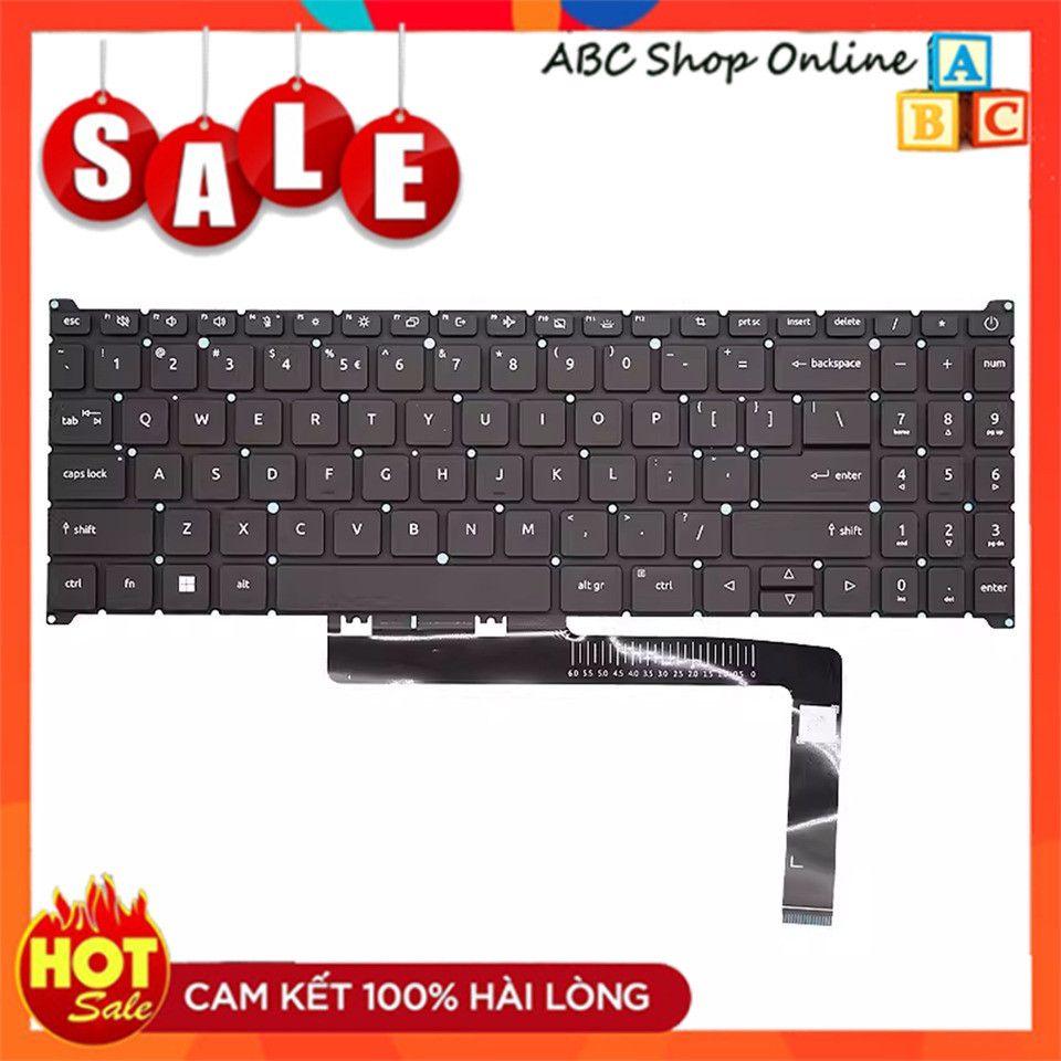 Bàn phím Laptop Acer Aspire  3 A315-59G 5 A515-57 A515-57G A315-59 A515-57 A715-51 A715-51G A715-76