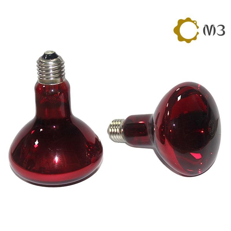 2 gói Bóng đèn sưởi bò sát 100W, Bóng đèn che nắng hồng ngoại lưỡng cư, Bóng đèn sưởi bò sát ForTurt
