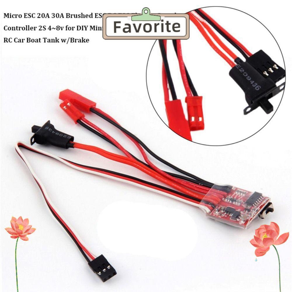 Bộ điều khiển tốc độ điện FAVORITEGOODS, ESC RC ESC 10A / 15A / 20A / 30A Micro ESC 20A 30A Bàn chải
