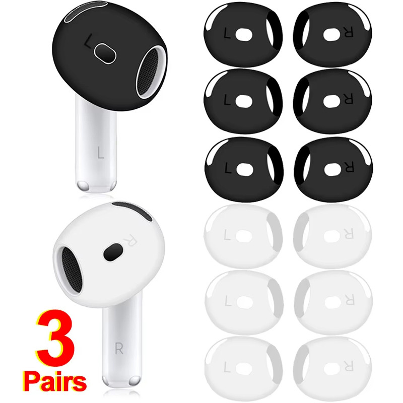 Đầu Tai Thể Thao Silicon Chống Trượt Chống Trầy Xước Tai Cho Apple AirPods 1 2 3 4 Đầu Tai Thay Thế 