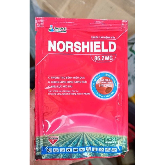 Trừ nấm bệnh cháy lá vàng lá NORSHIELD 86.2WG (gói 50g) - NHẬP KHẨU TỪ NAUY Cuprous Oxide - đồng đỏ 