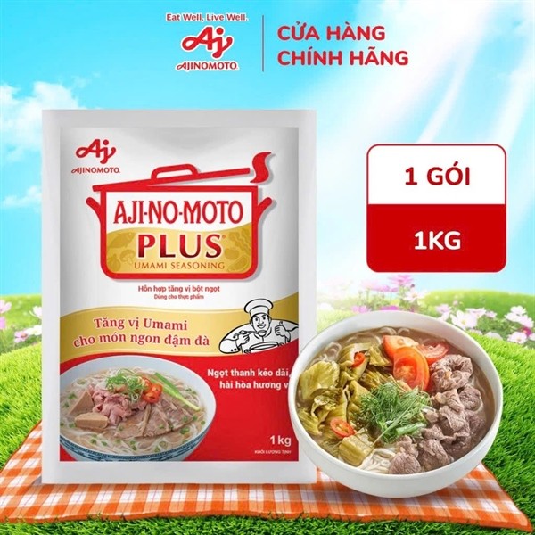 Chính Hãng Full Vat Hỗn Hợp Tăng Vị Bột BỘT NGỌT AJINOMOTO PLUS 1kg Gói