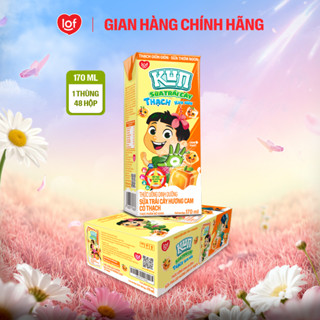 Kun Sữa trái cây Cam có Thạch thùng 48 hộp x 170ml