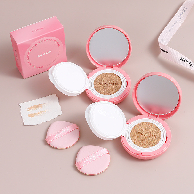 XIMIVOGUE Ximei Eslite Light Mousse Cushion Kem nền 01 Màu tự nhiên 02 Trắng ngà