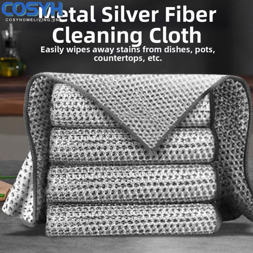 <cosyh>Grid Cleaning Cloth Oil-resistant Quick-drying Replaces Steel Wool Non-scratch
