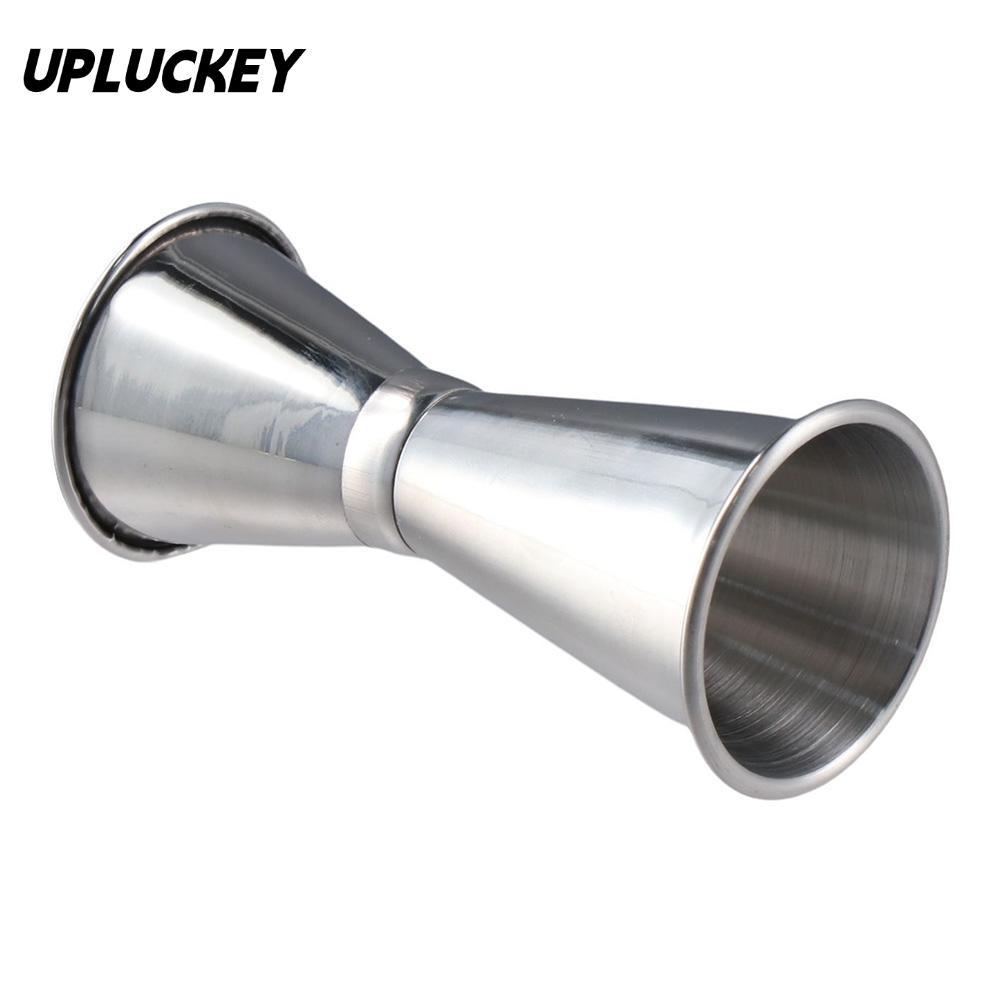 UPLUCKEY Đôi Cocktail Jigger, Đo Bên Trong Shot Bar Đo Jigger, Đo OZ / ML Thép không gỉ Nhật Bản Jig