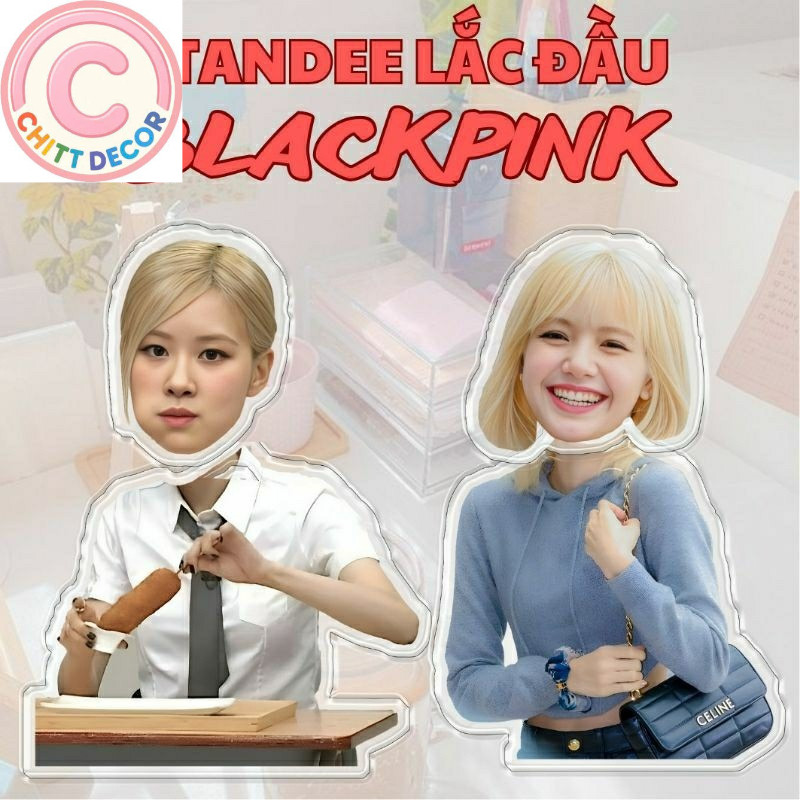 [SẴN] STANDEE LẮC ĐẦU BLACKPINK - Mô hình standee lắc đầu nhóm nhạc BlackPink