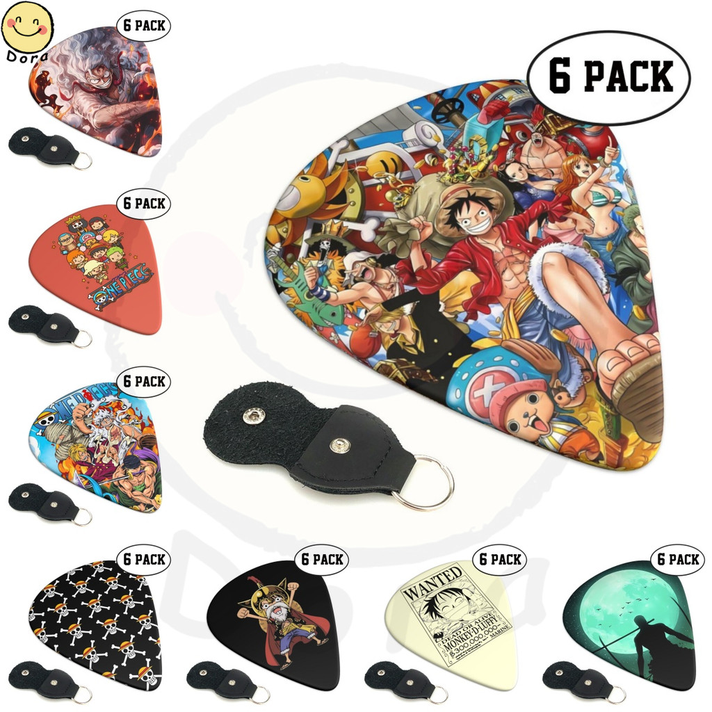 One Piece Miếng Gảy Đàn 6 Gói 0.71mm - Quà Tặng Độc Đáo Cho Bass, Acoustic & Đàn Guitar Điện