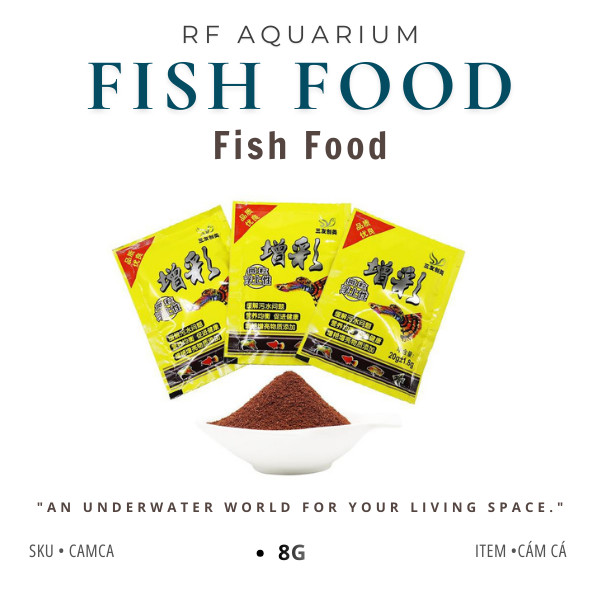 Cám cá 7 màu, cám dành riêng cho cá Guppy (Gói 18g)