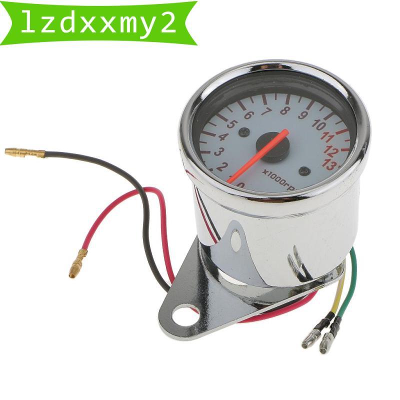 1 Cái. 12v Xe Máy 0-1300RPM Đồng Hồ Tốc Độ 12V Xe Máy