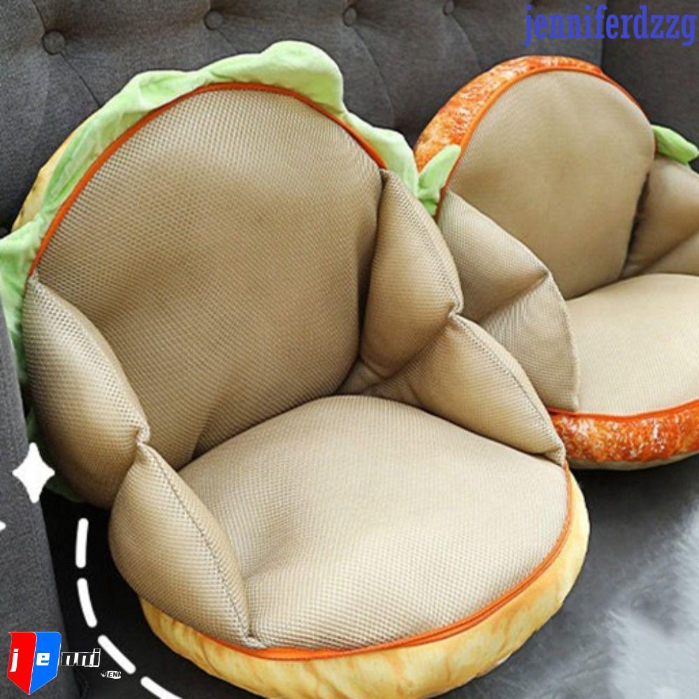 JENNIFERDZZG Gối Burger Thực Tế, Burger Thực Tế Mô Phỏng Burger Burger Cheeseburger Gối, Mềm Mại San