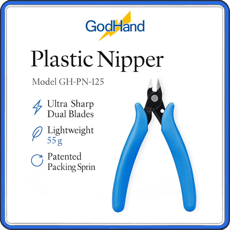 GodHand GH-SG-01 Plastic Nipper | Precision Dual-Blade Sprue Cutter for Gundam, Scale Models & Hobby