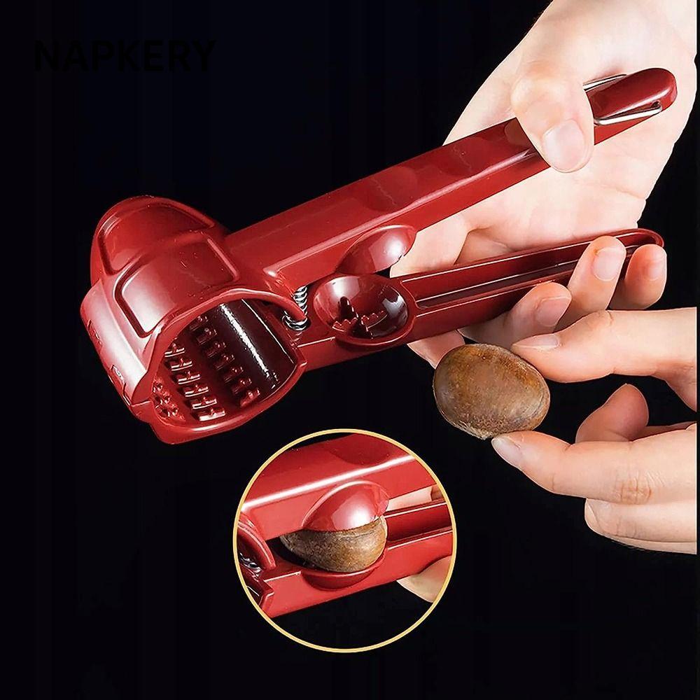 NAPKERY 1 / 2 Chiếc Đai Ốc Cracker Brazil Hạt Hazelnuts Nutcracker Sheller Kẹp