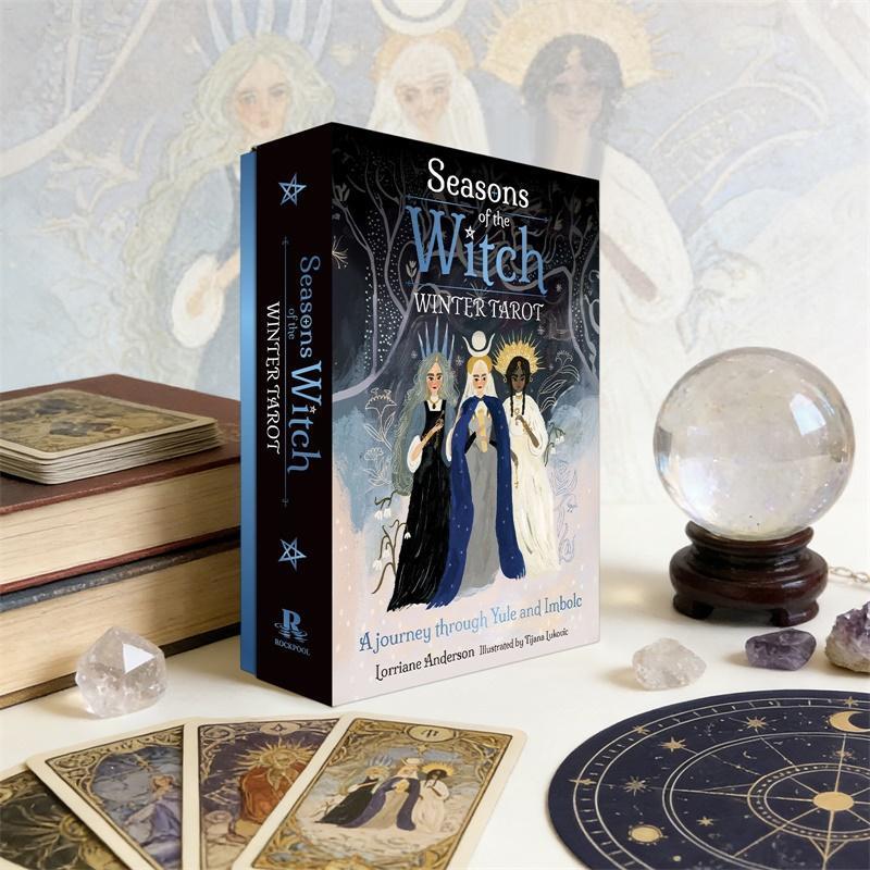Seasons of the Witch: Winter Tarot Witch Chủ đề Minh họa theo mùa Đồ chơi để bàn dành cho người mới 